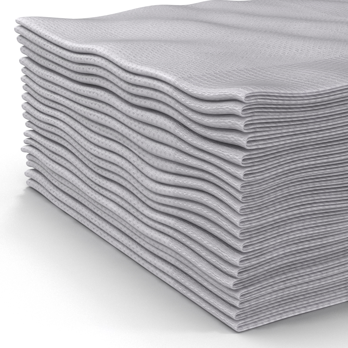 Cocktail Napkins White 3D