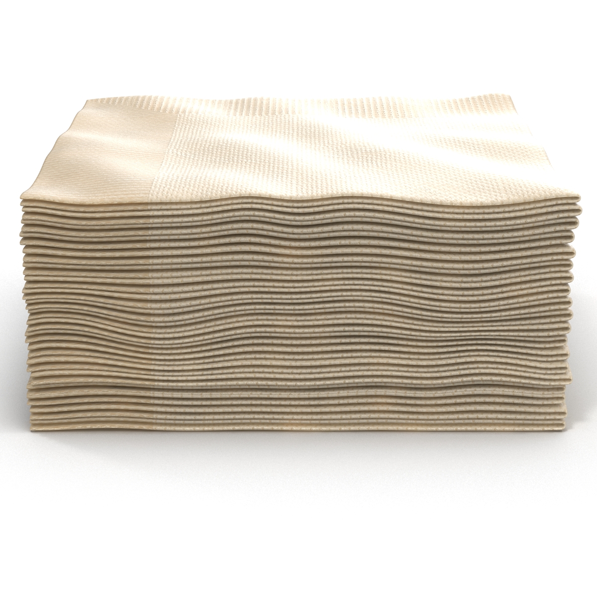 Cocktail Napkins Brown 3D