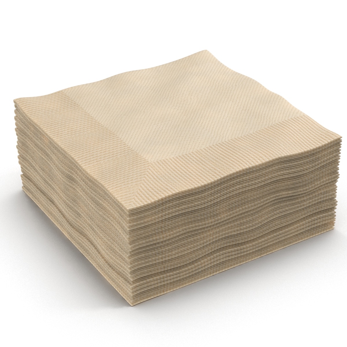 Cocktail Napkins Brown 3D