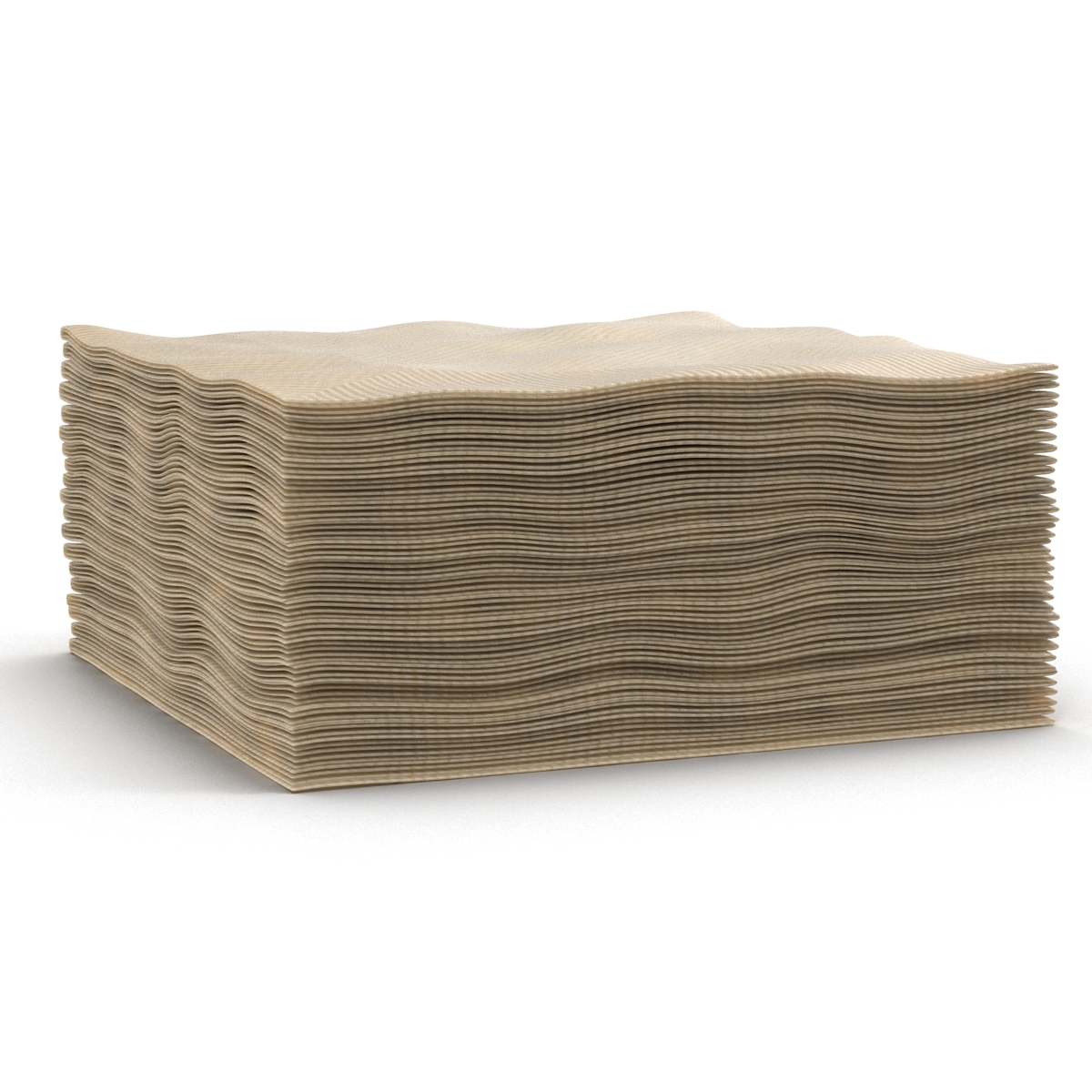 Cocktail Napkins Brown 3D