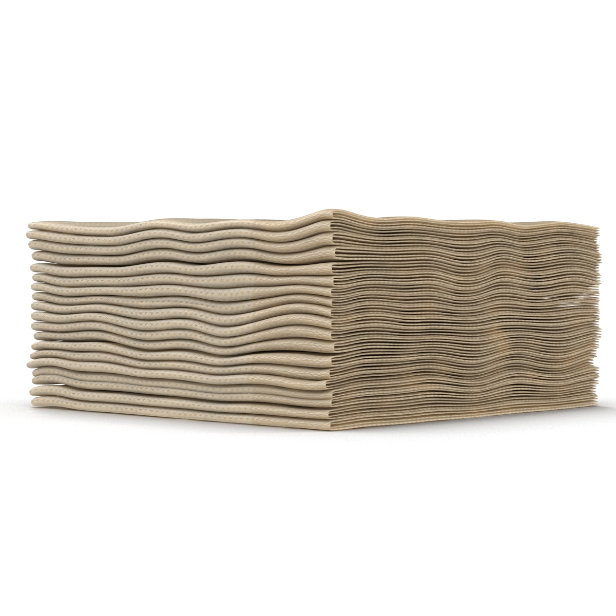 Cocktail Napkins Brown 3D