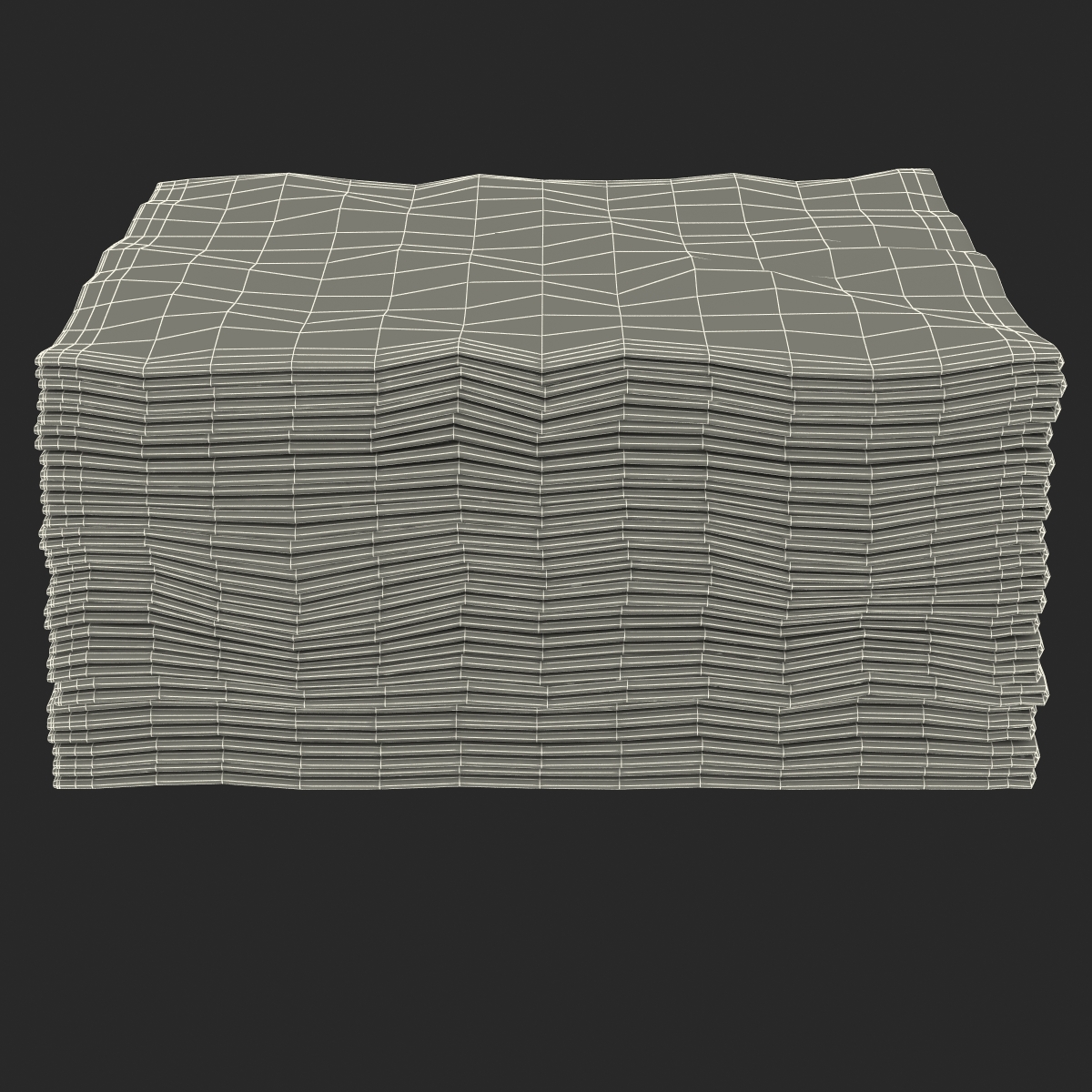 Cocktail Napkins Brown 3D