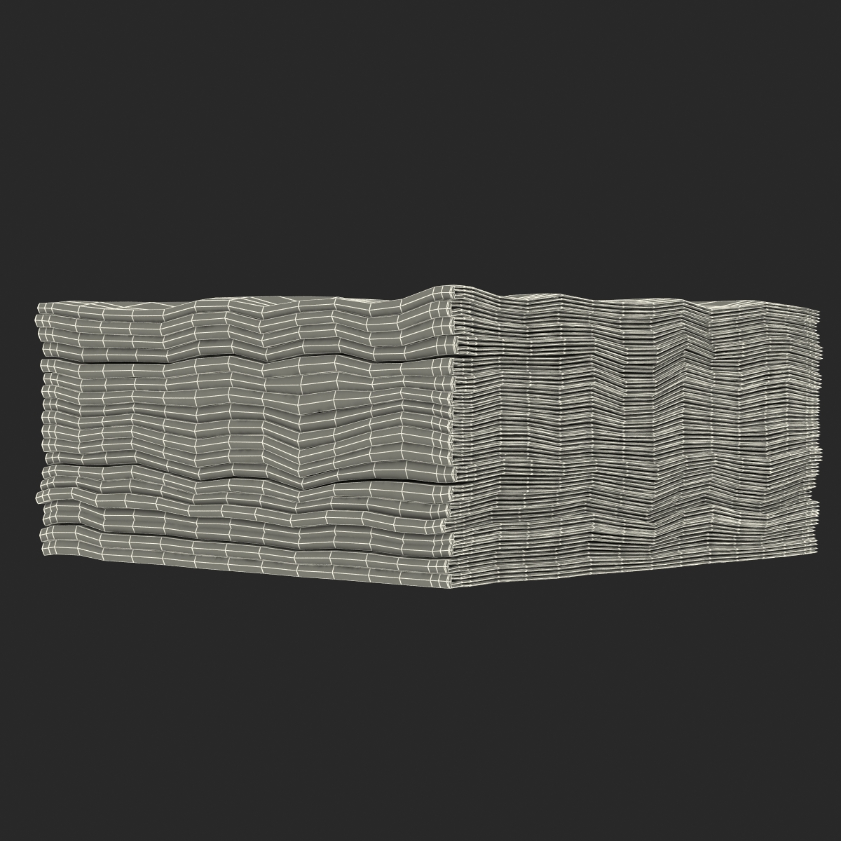 Cocktail Napkins Brown 3D