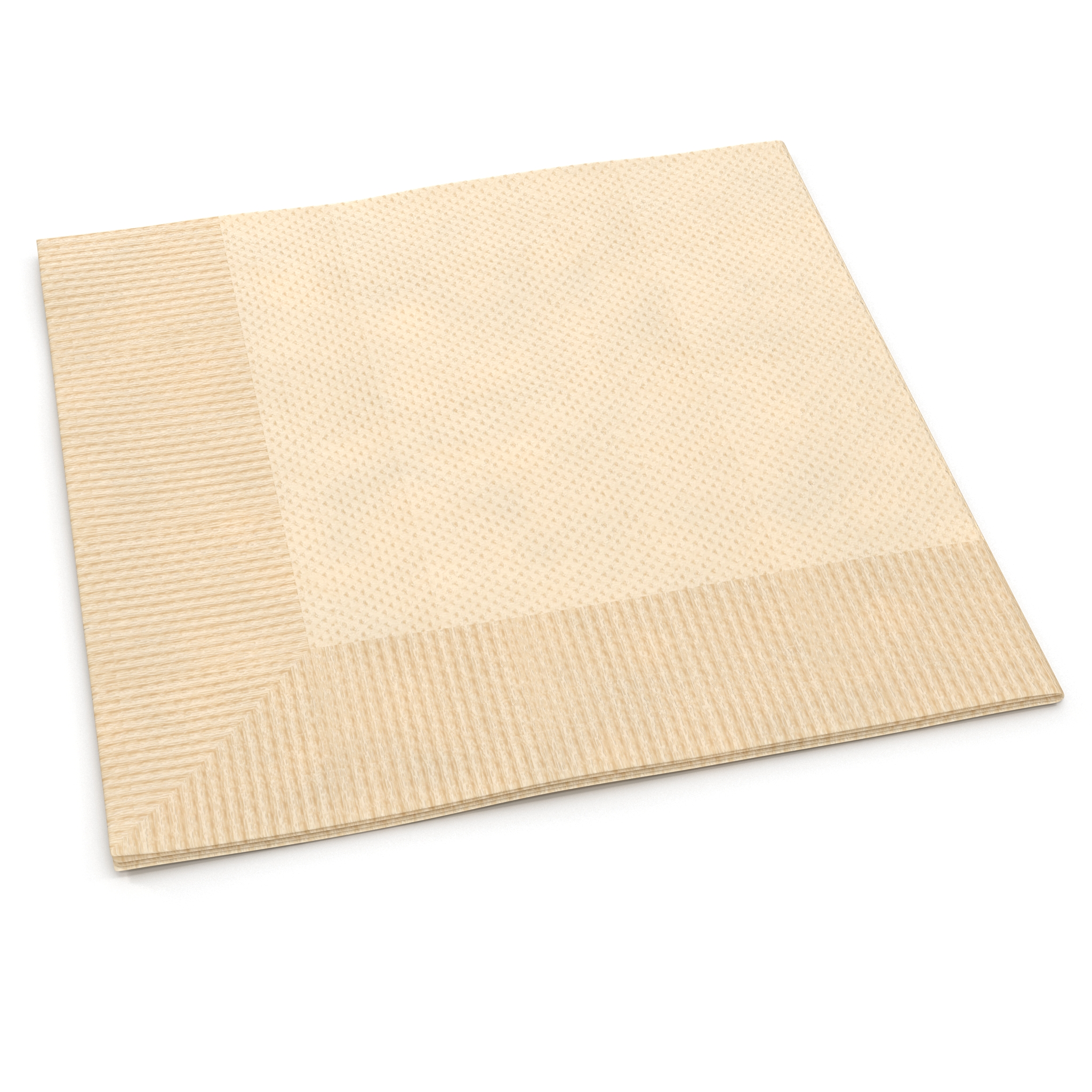 3D Beverage Napkin Brown