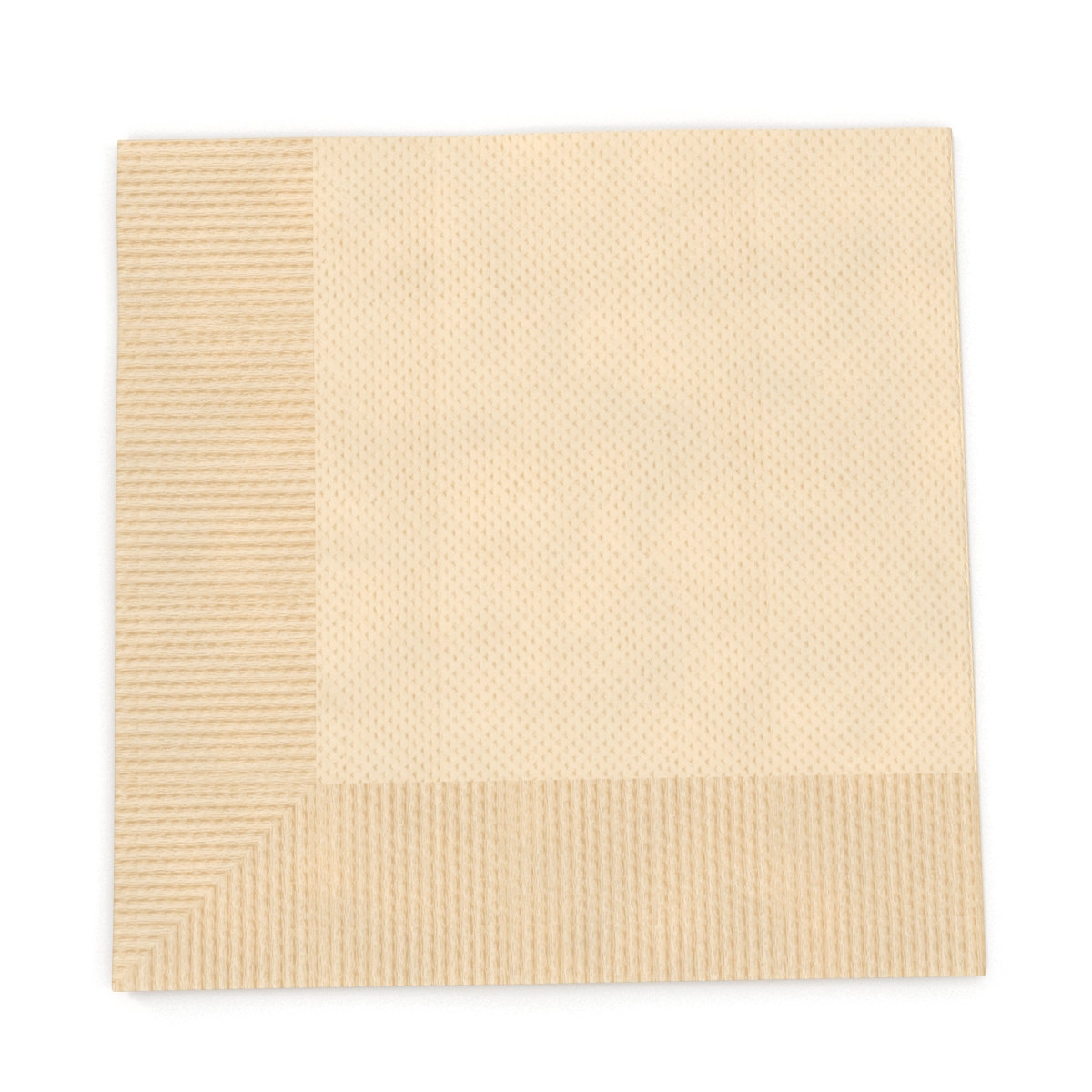 3D Beverage Napkin Brown