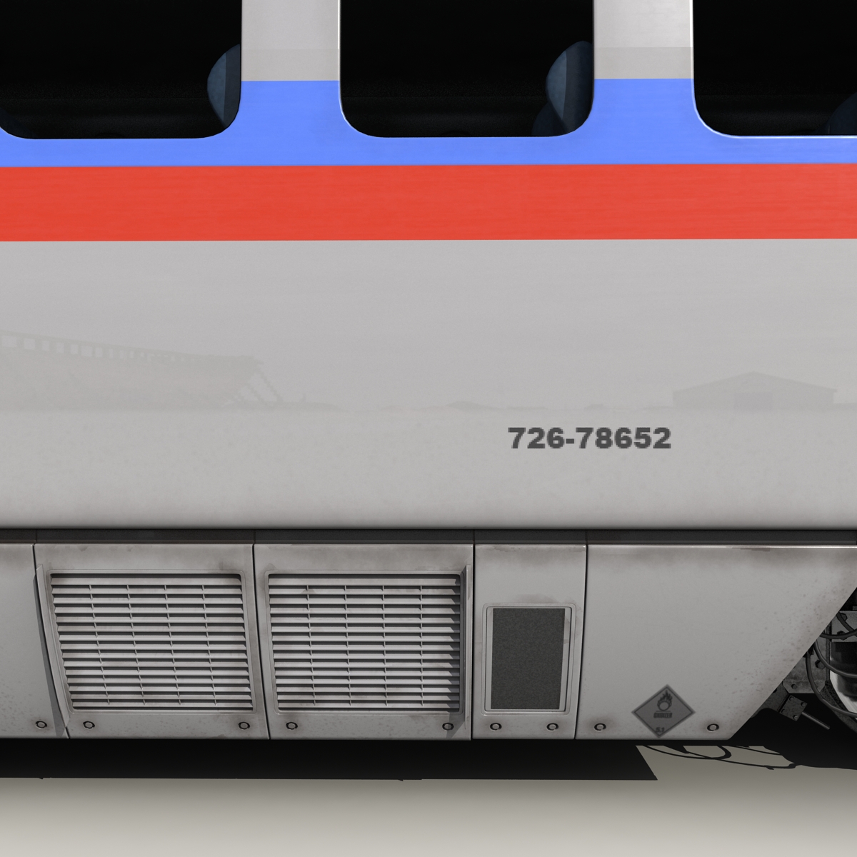 3D model Speed Train Locomotive Generic