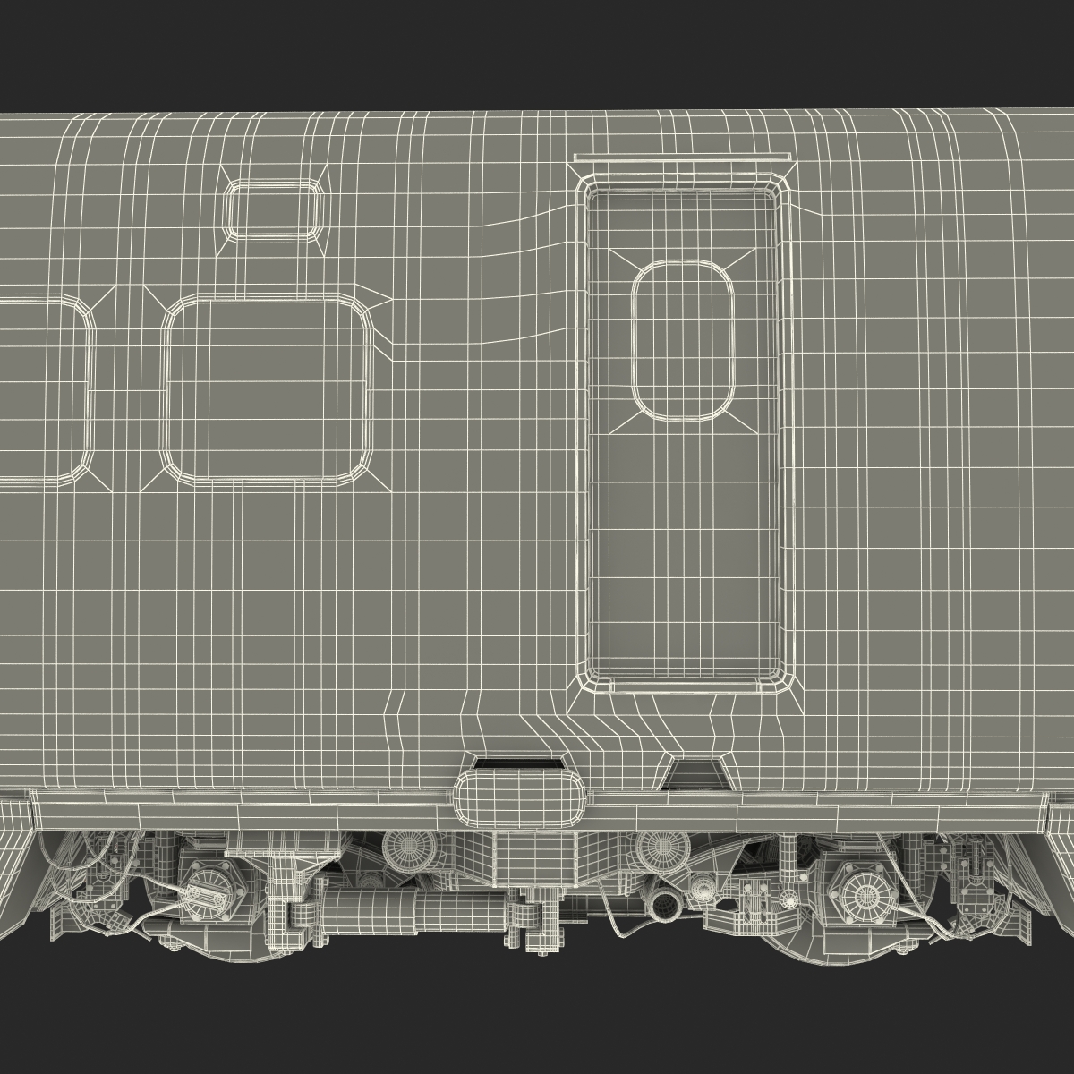 3D model Speed Train Locomotive Generic