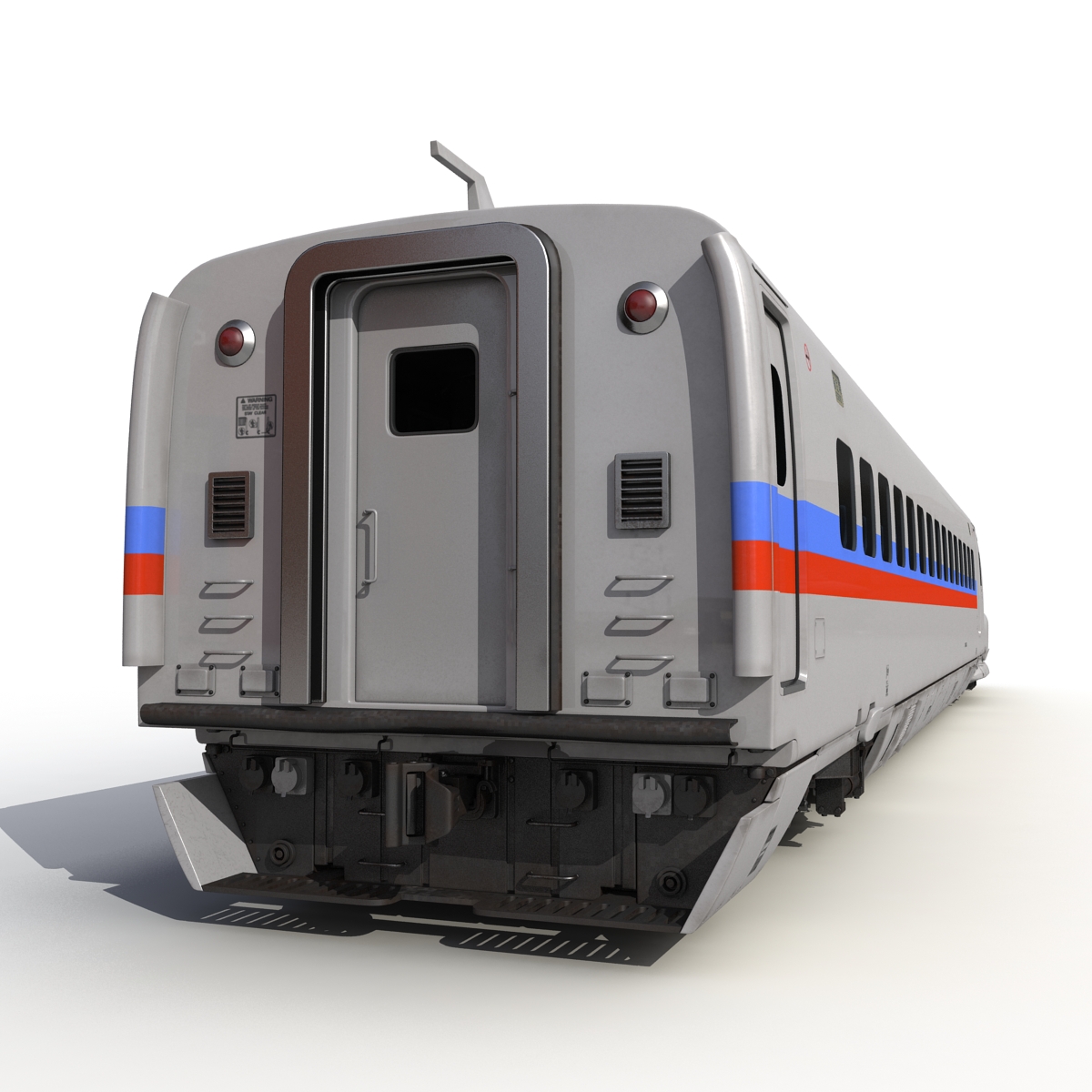 Speed Train Locomotive Generic Rigged 3D