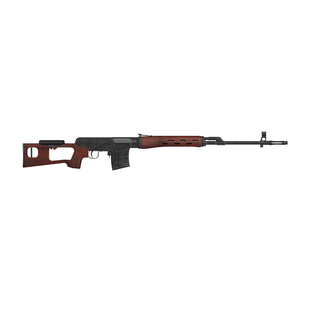 3D Russian SVD Rifle Wooden Handguard 2