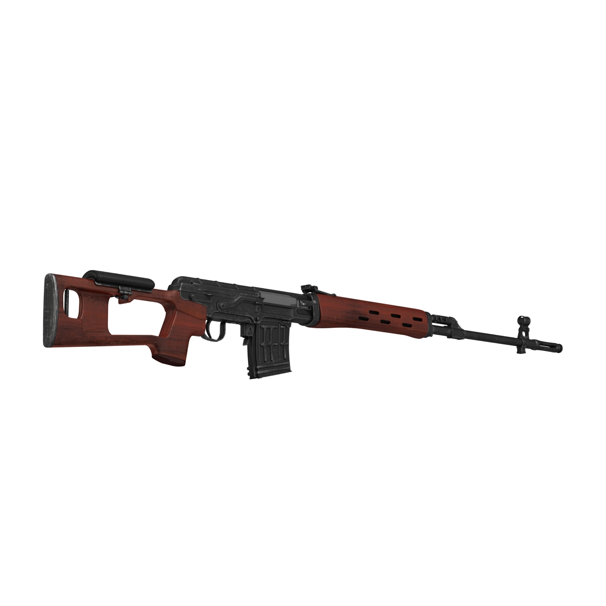 3D Russian SVD Rifle Wooden Handguard 2