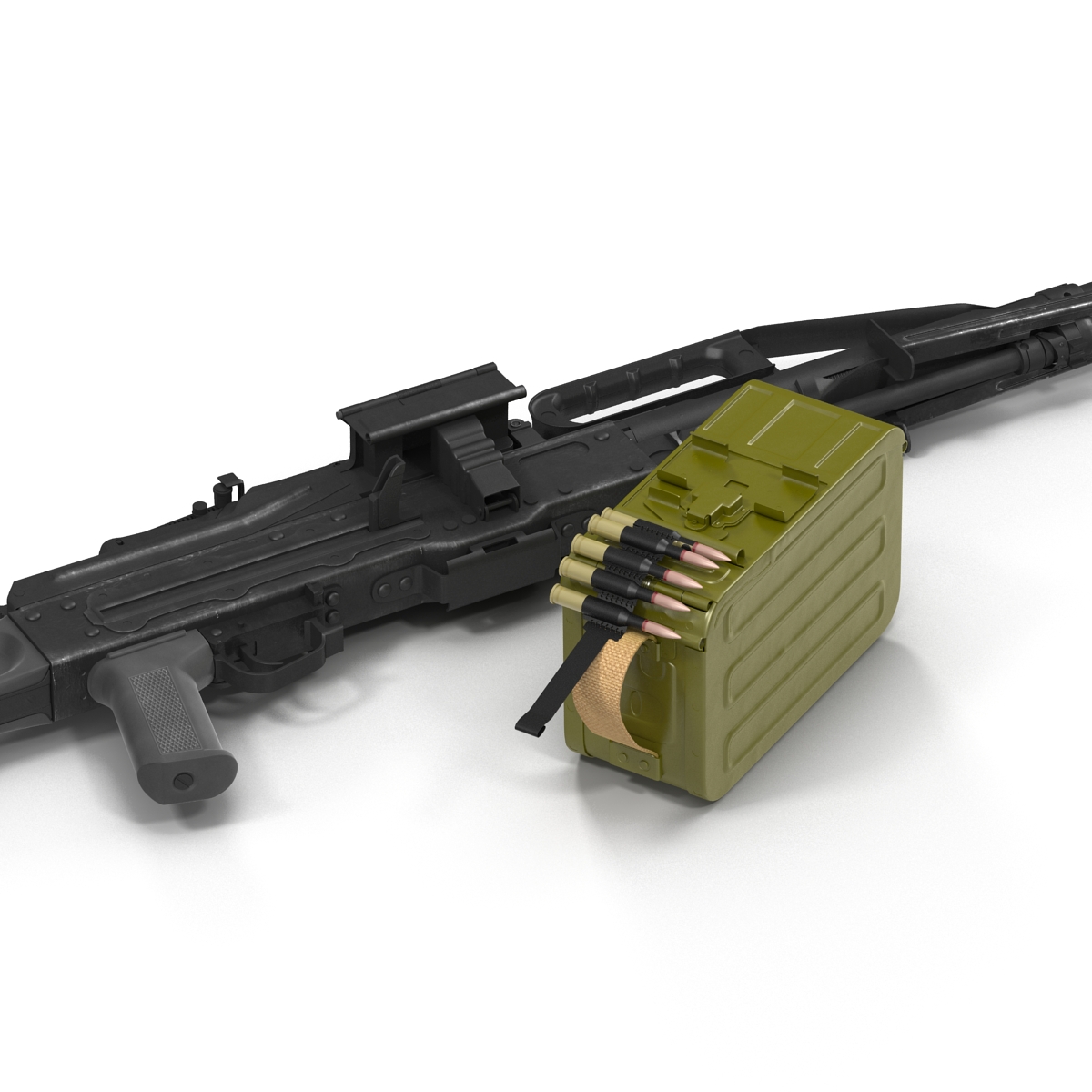 Russian Light Machine Gun Pecheneg 3D model