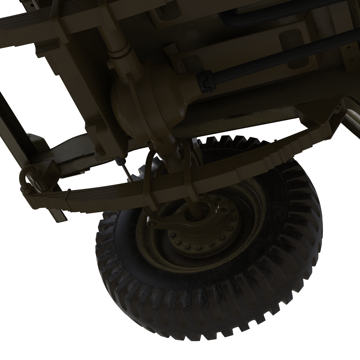 3D Military Jeep Car Willys M38 model