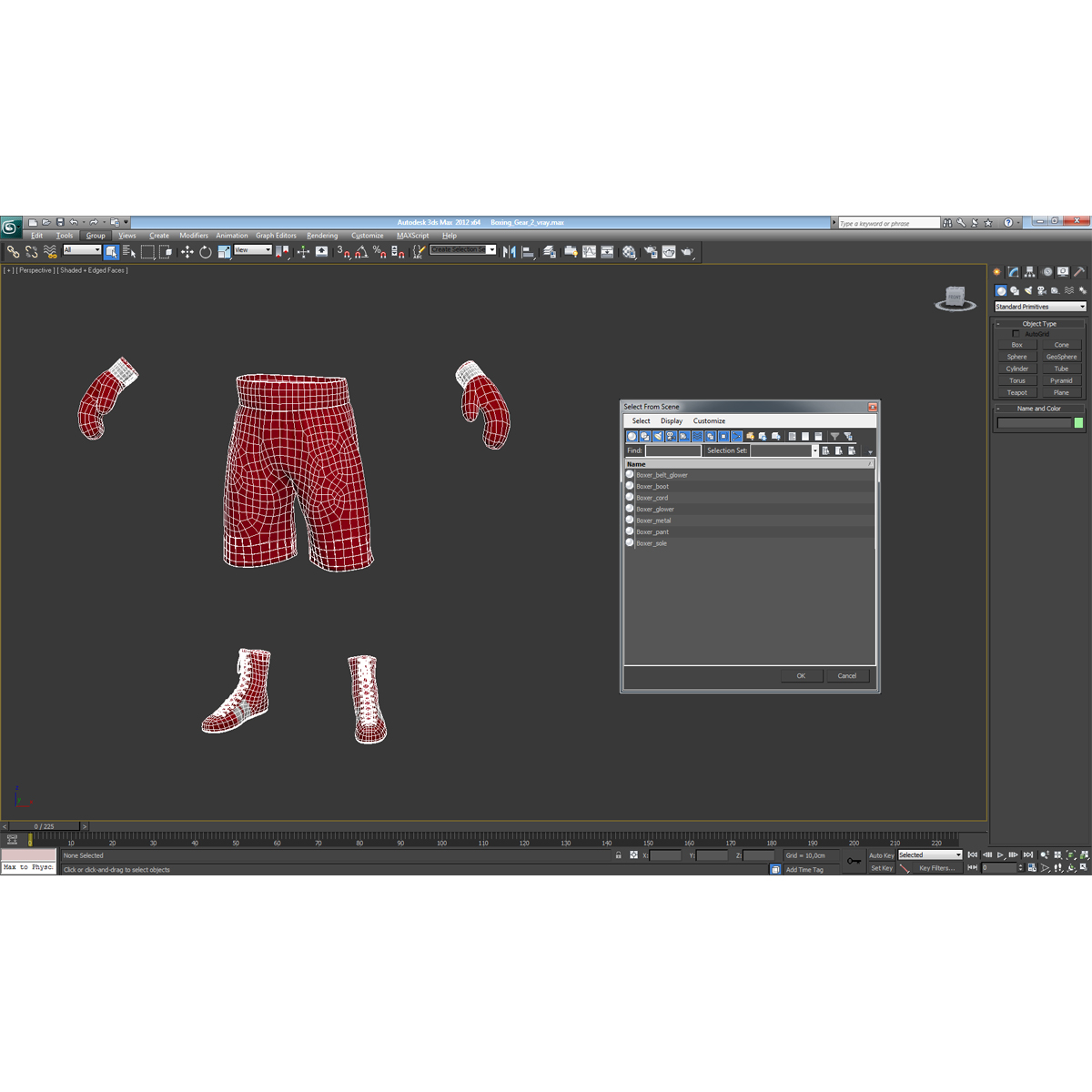 3D Boxing Gear 2 model