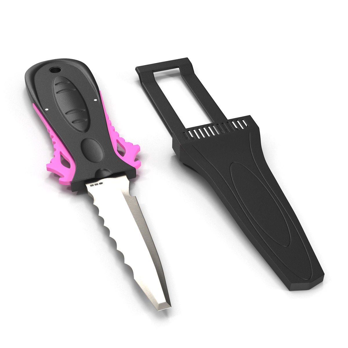 Dive Knife Generic Set 3D