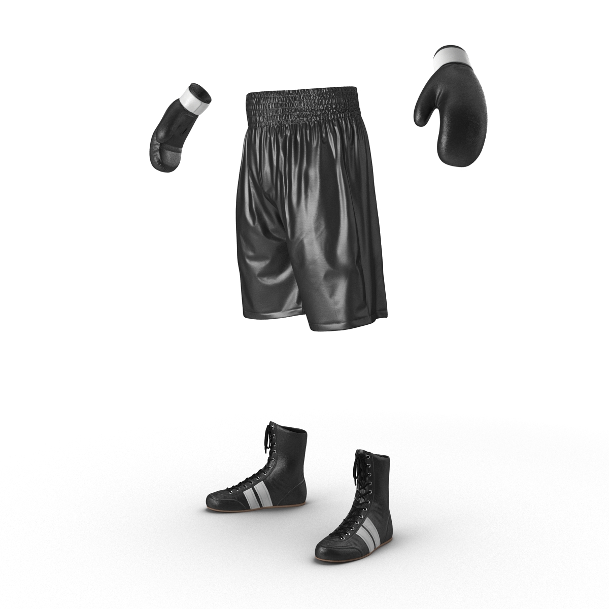 Boxing Gear Black 2 3D model