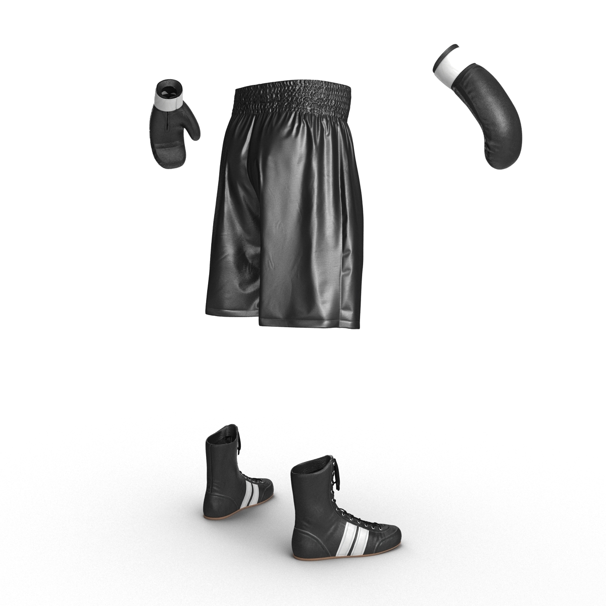 Boxing Gear Black 2 3D model