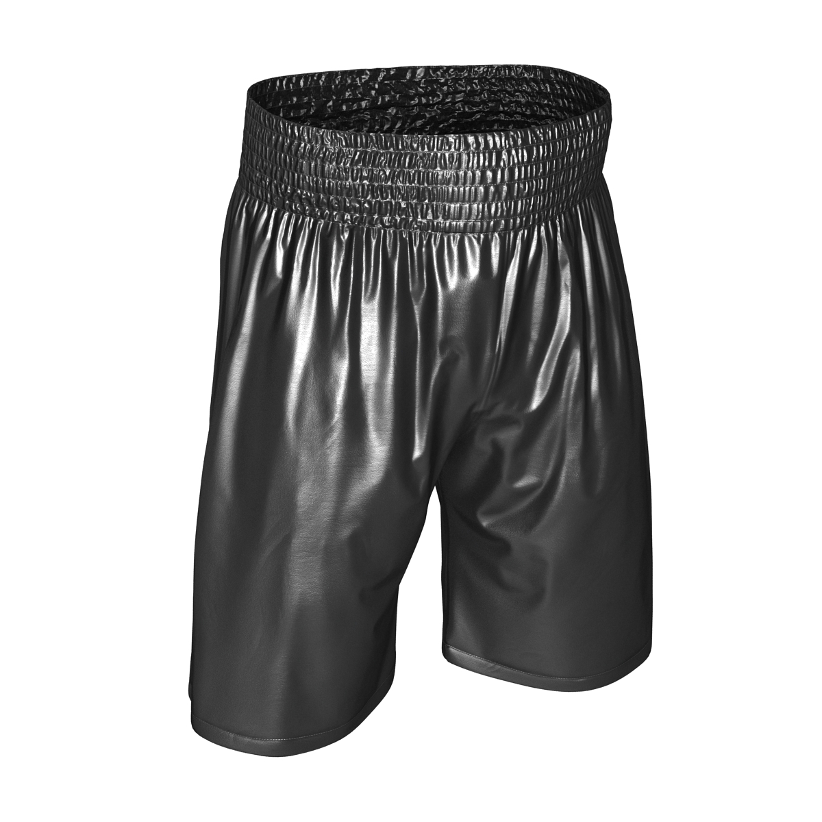 Boxing Trunks Black 3D model