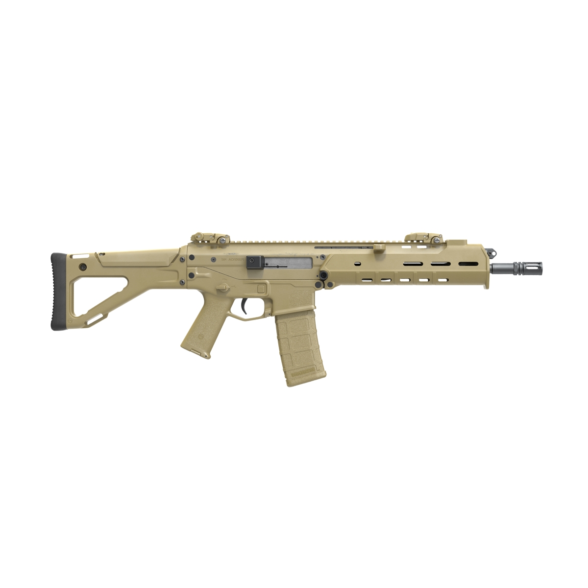 Adaptive Combat Rifle Carbine Coyote Brown 3D