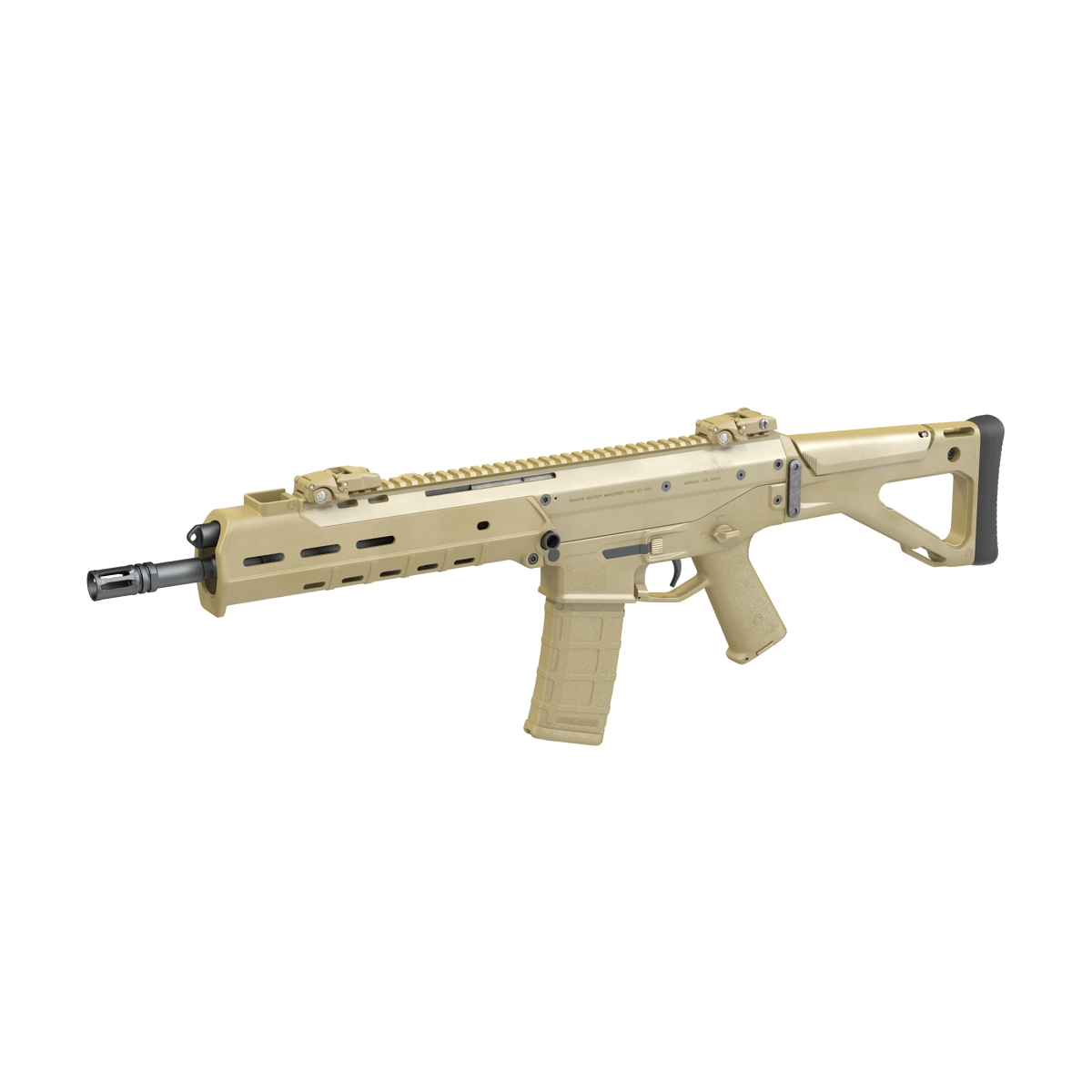 Adaptive Combat Rifle Carbine Coyote Brown 3D