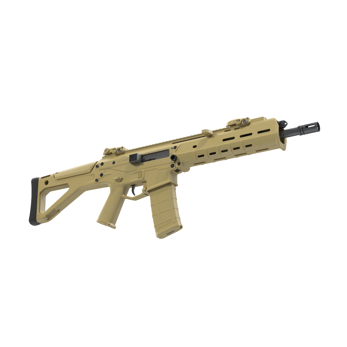 Adaptive Combat Rifle Carbine Coyote Brown 3D