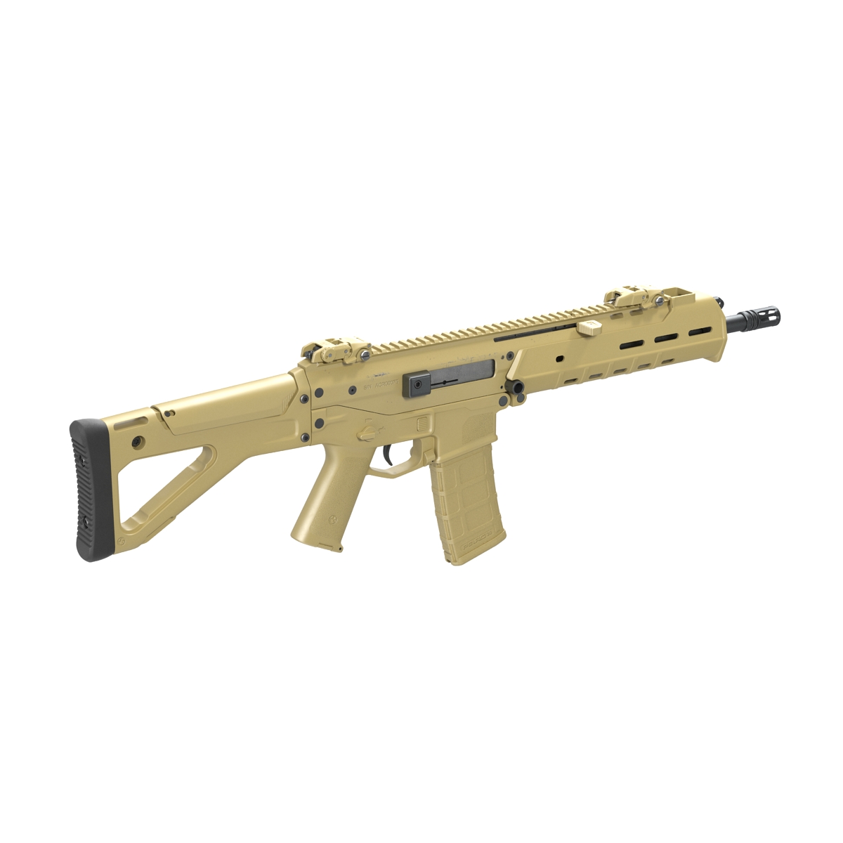 Adaptive Combat Rifle Carbine Coyote Brown 3D