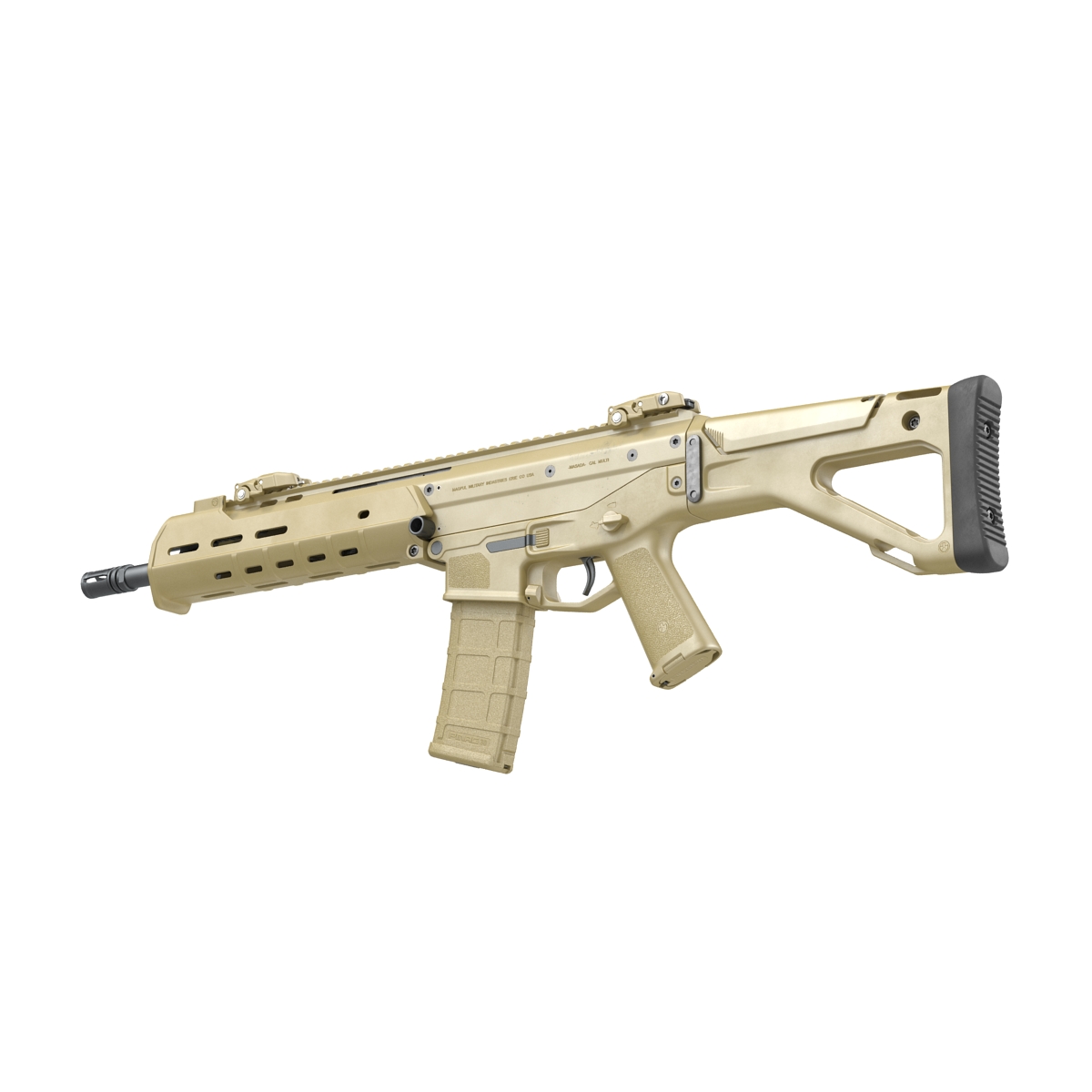 Adaptive Combat Rifle Carbine Coyote Brown 3D