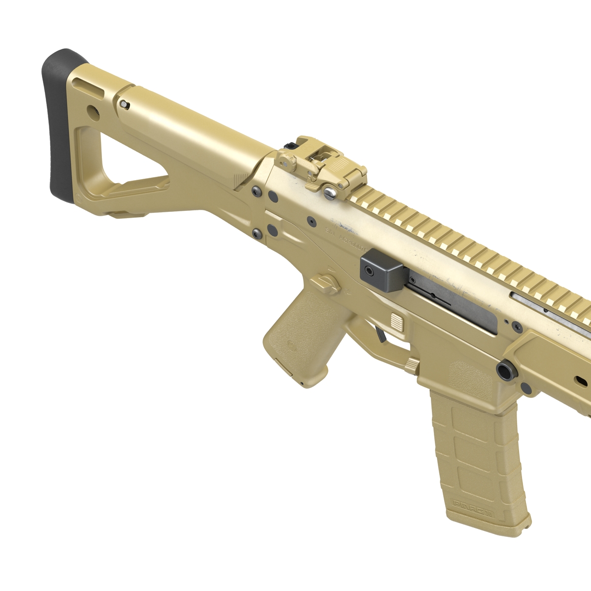 Adaptive Combat Rifle Carbine Coyote Brown 3D