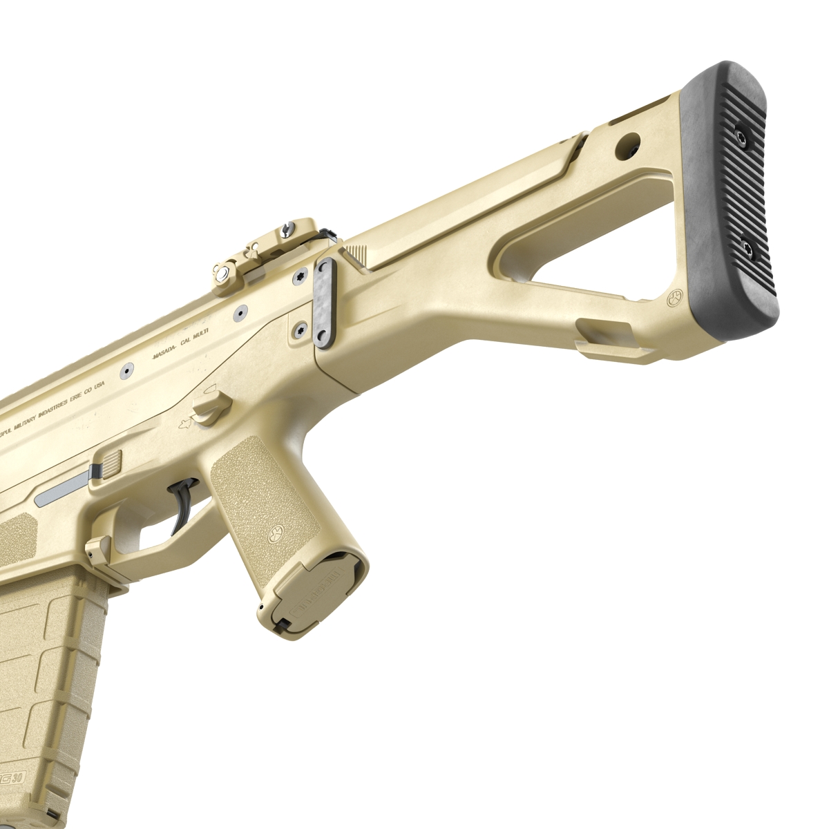 Adaptive Combat Rifle Carbine Coyote Brown 3D