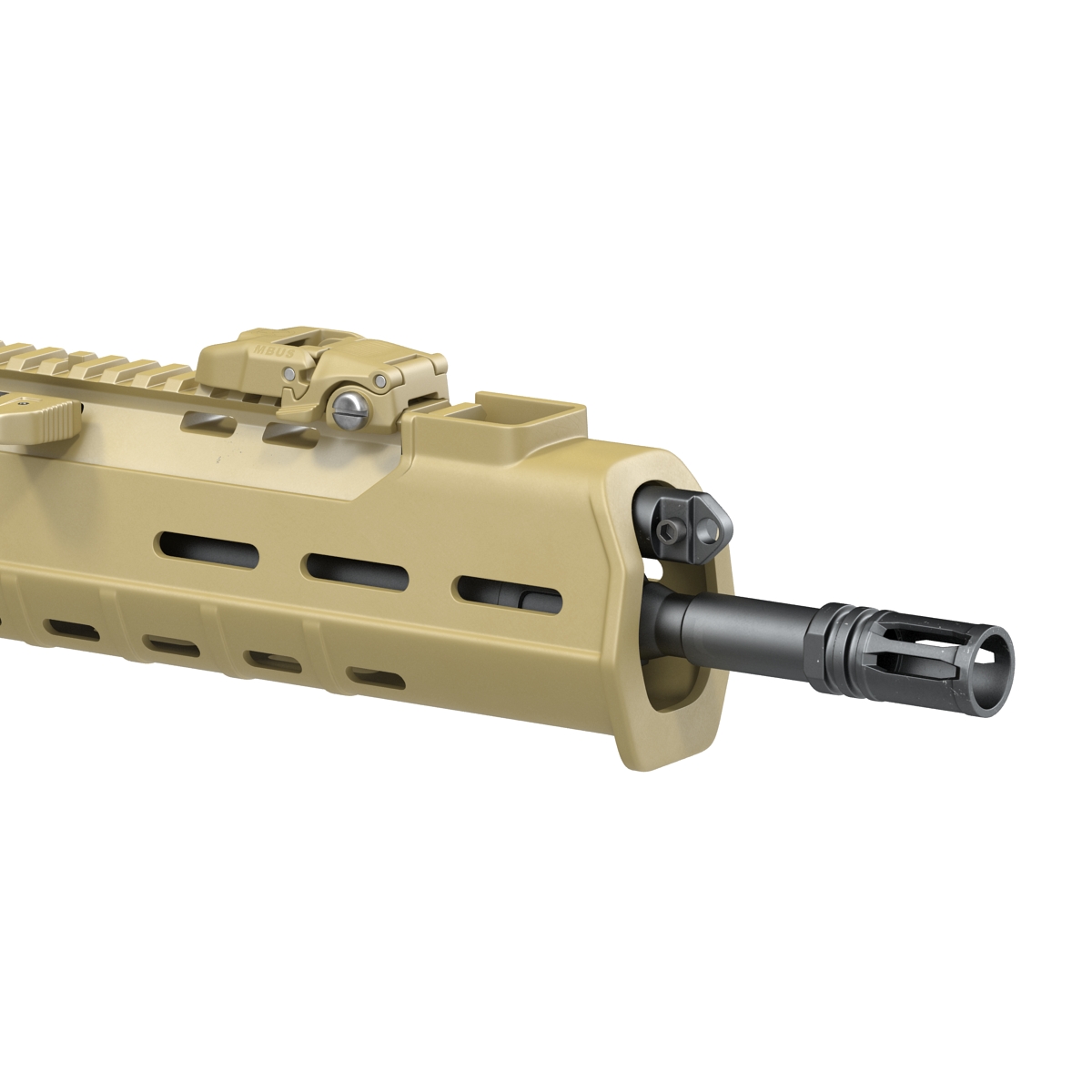 Adaptive Combat Rifle Carbine Coyote Brown 3D