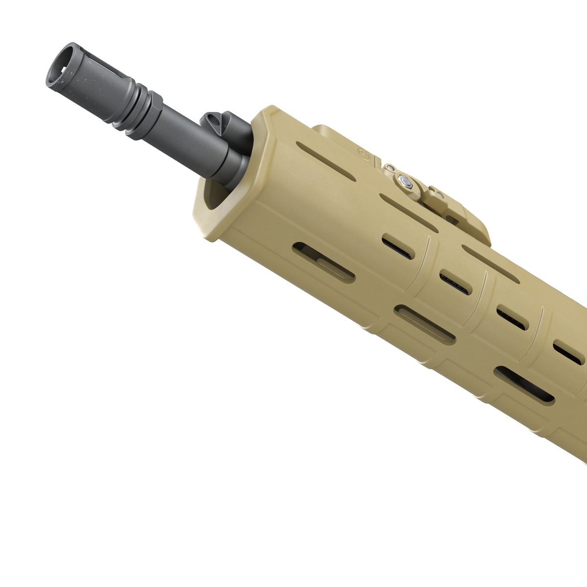 Adaptive Combat Rifle Carbine Coyote Brown 3D