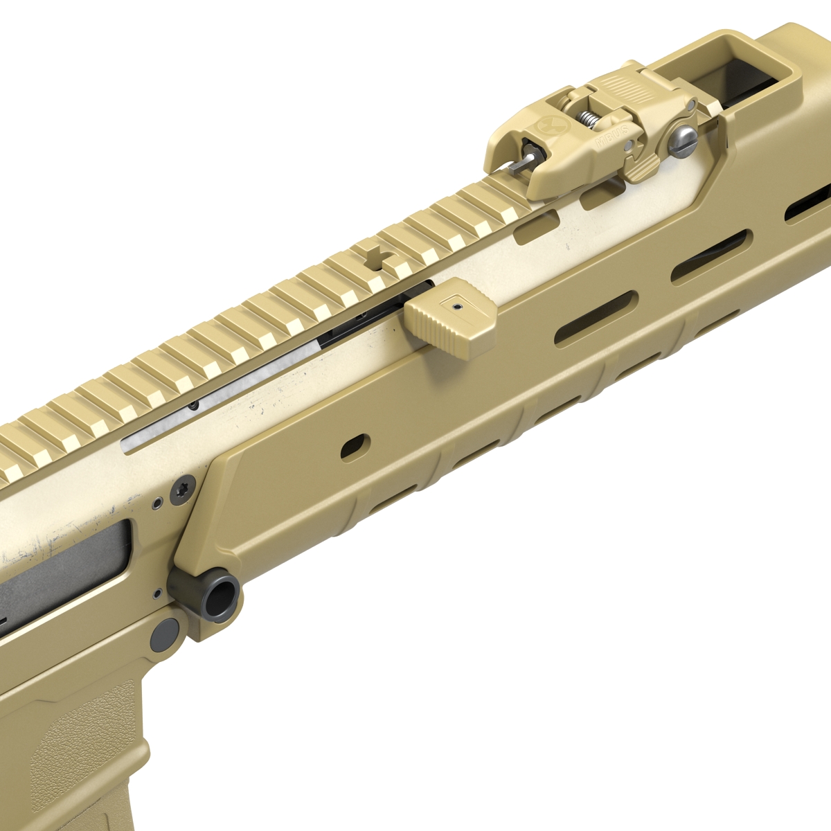 Adaptive Combat Rifle Carbine Coyote Brown 3D