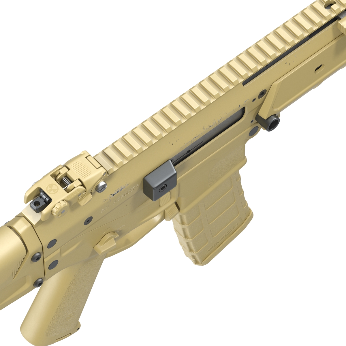 Adaptive Combat Rifle Carbine Coyote Brown 3D