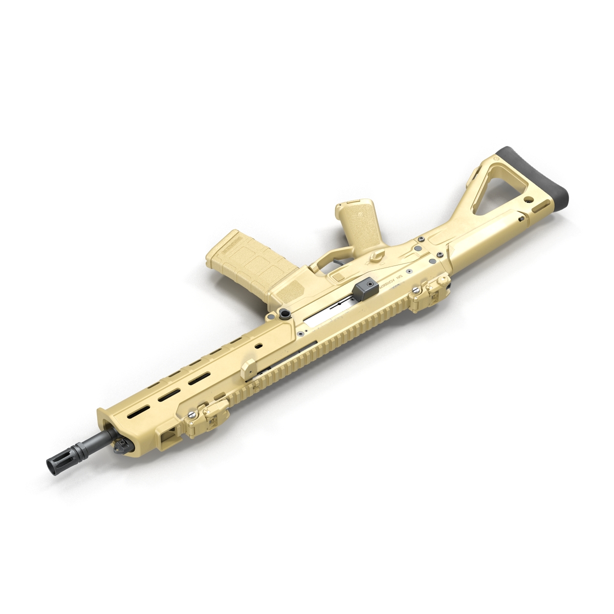 Adaptive Combat Rifle Carbine Coyote Brown 3D