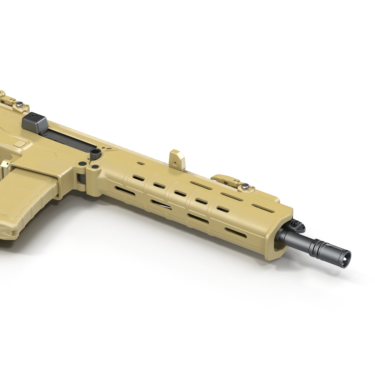 Adaptive Combat Rifle Carbine Coyote Brown 3D