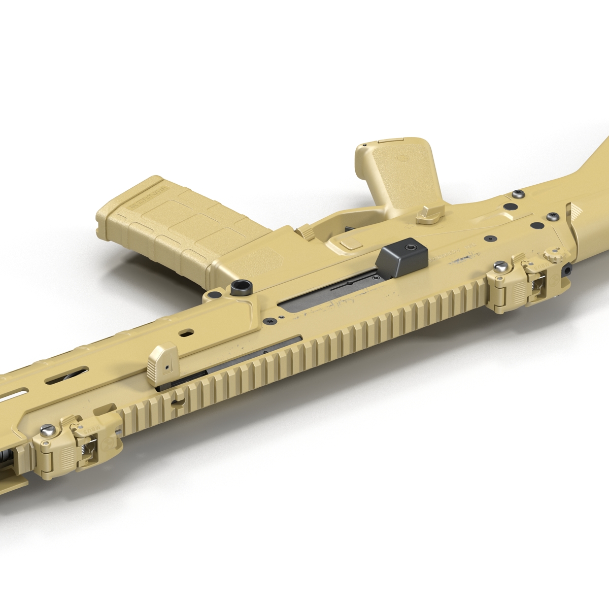 Adaptive Combat Rifle Carbine Coyote Brown 3D