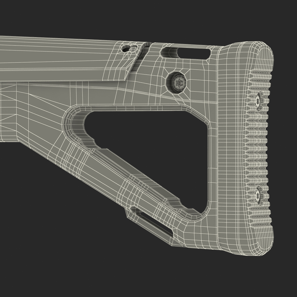 Adaptive Combat Rifle Carbine Coyote Brown 3D