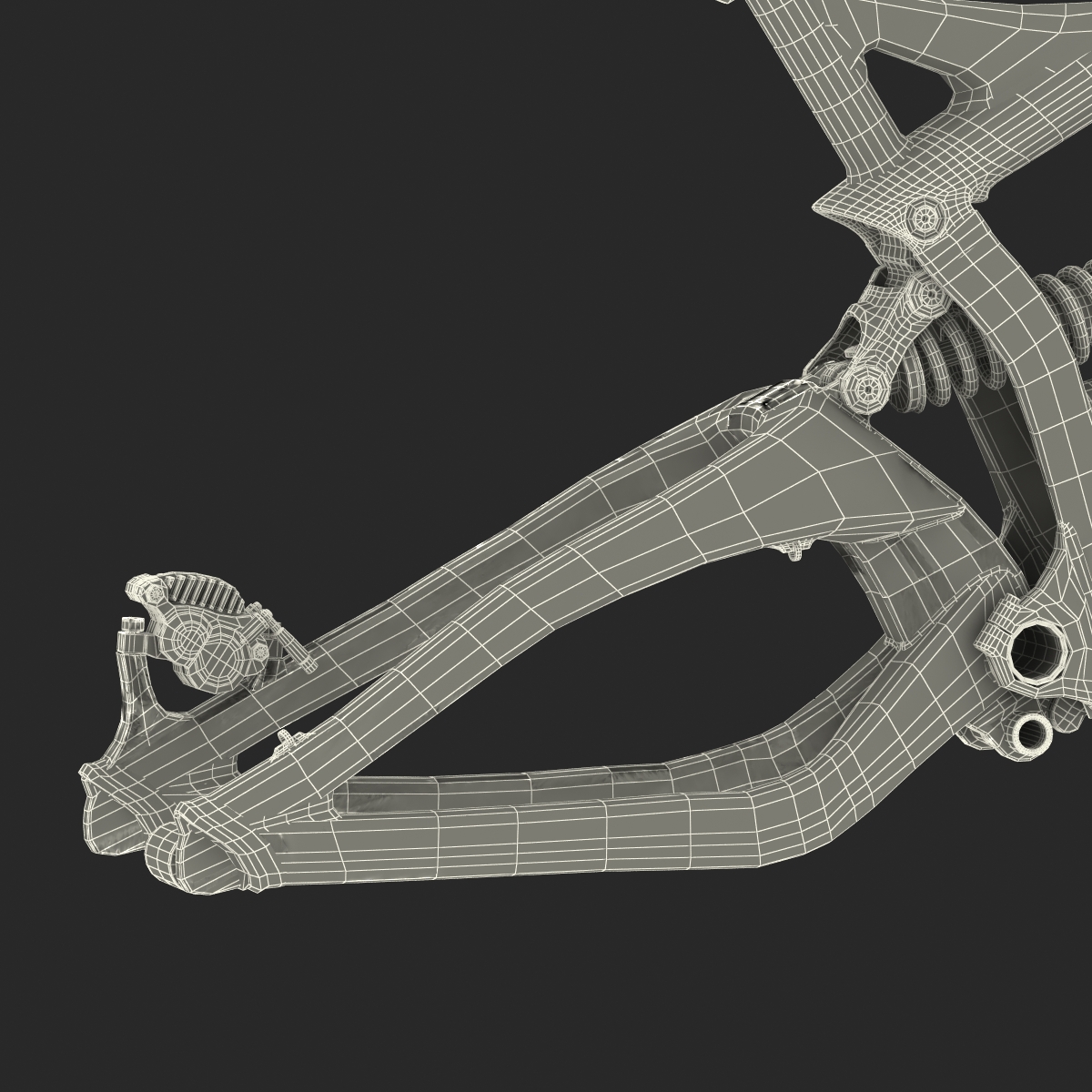 Mountain Bike Frame Generic 3D