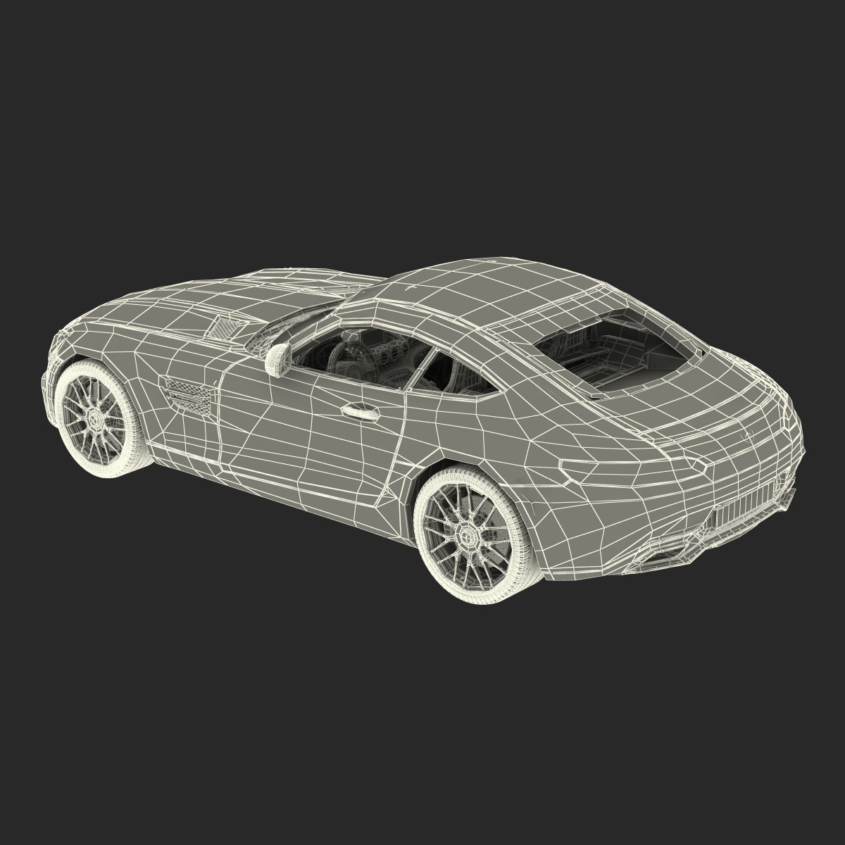 3D model Mercedes Benz AMG GT 2016