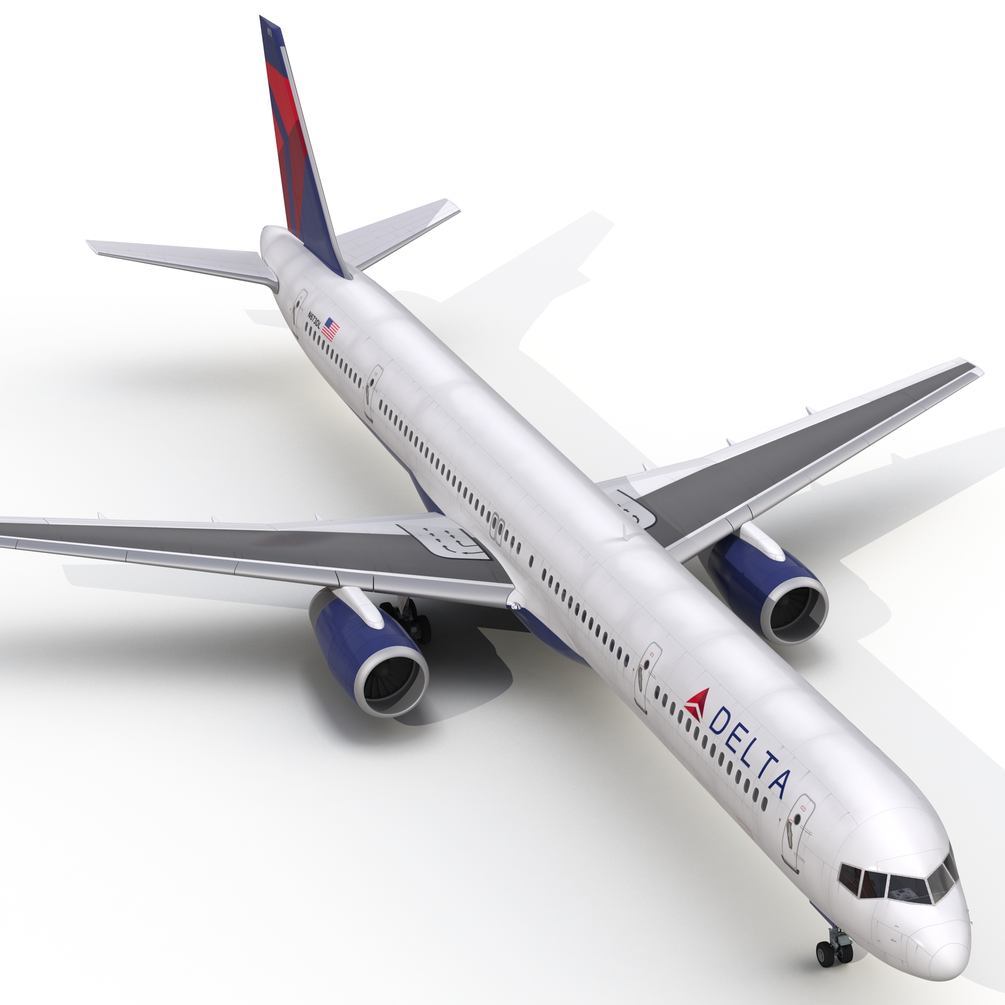 3D model Boeing 757 300 Delta Air Lines