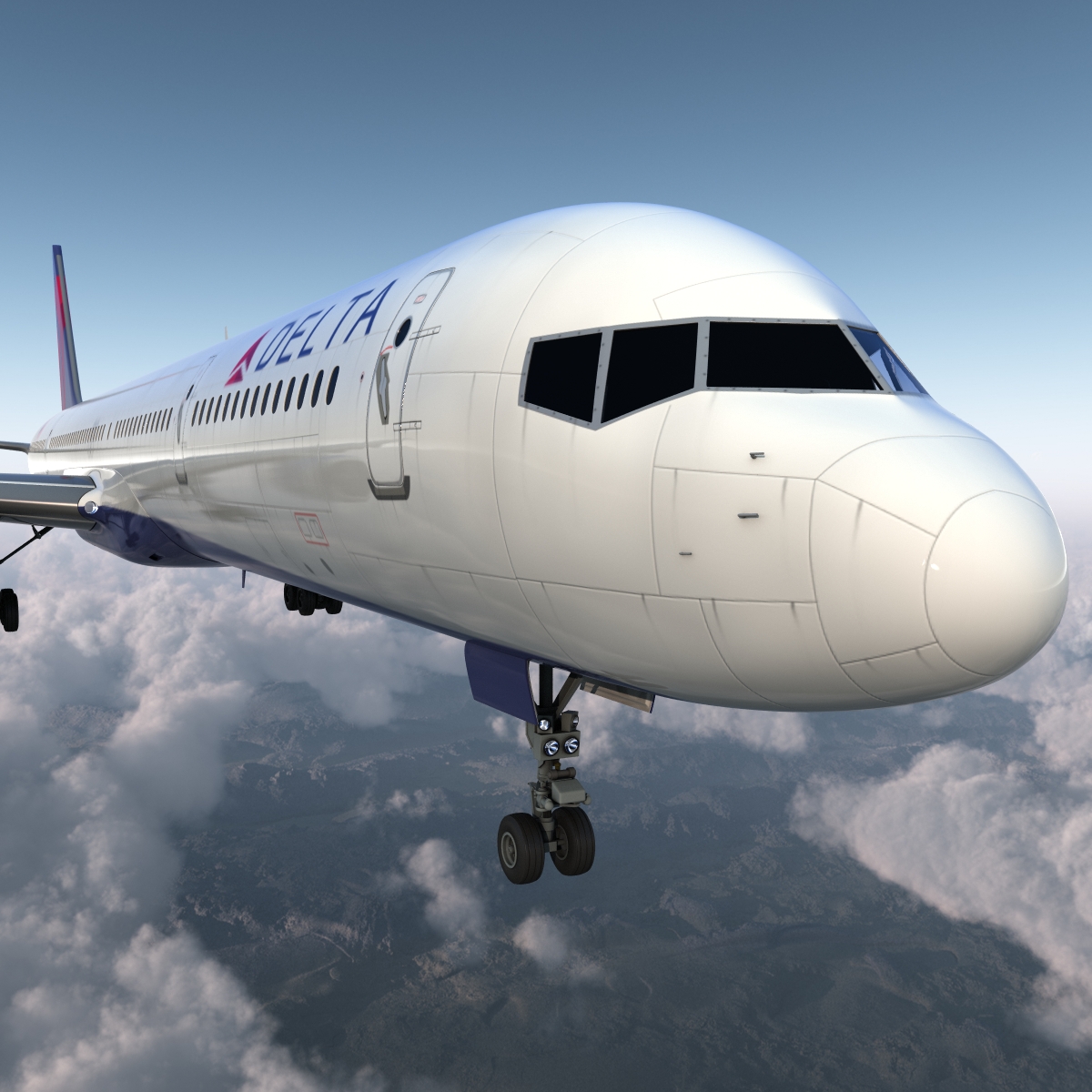 3D model Boeing 757 300 Delta Air Lines