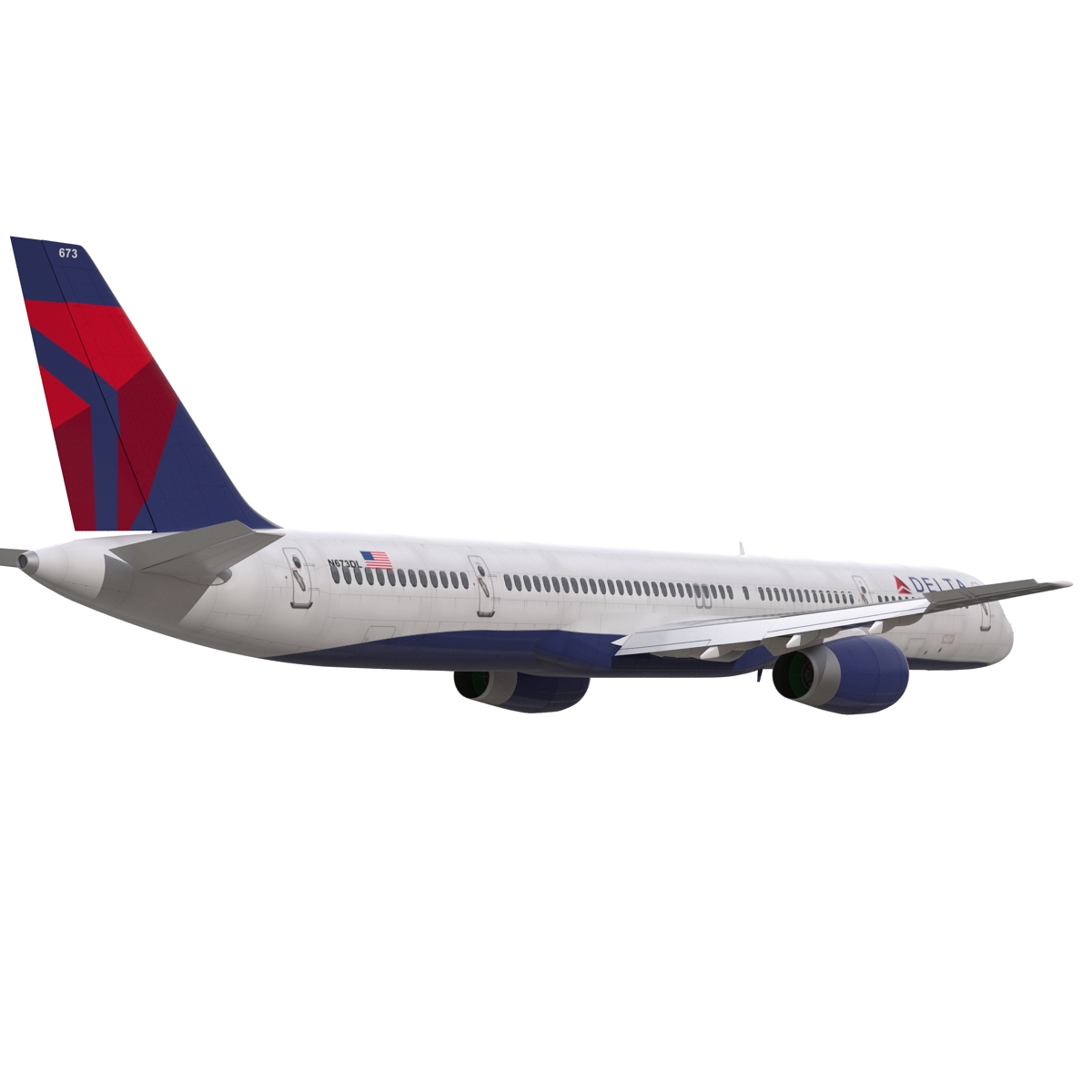 3D model Boeing 757 300 Delta Air Lines