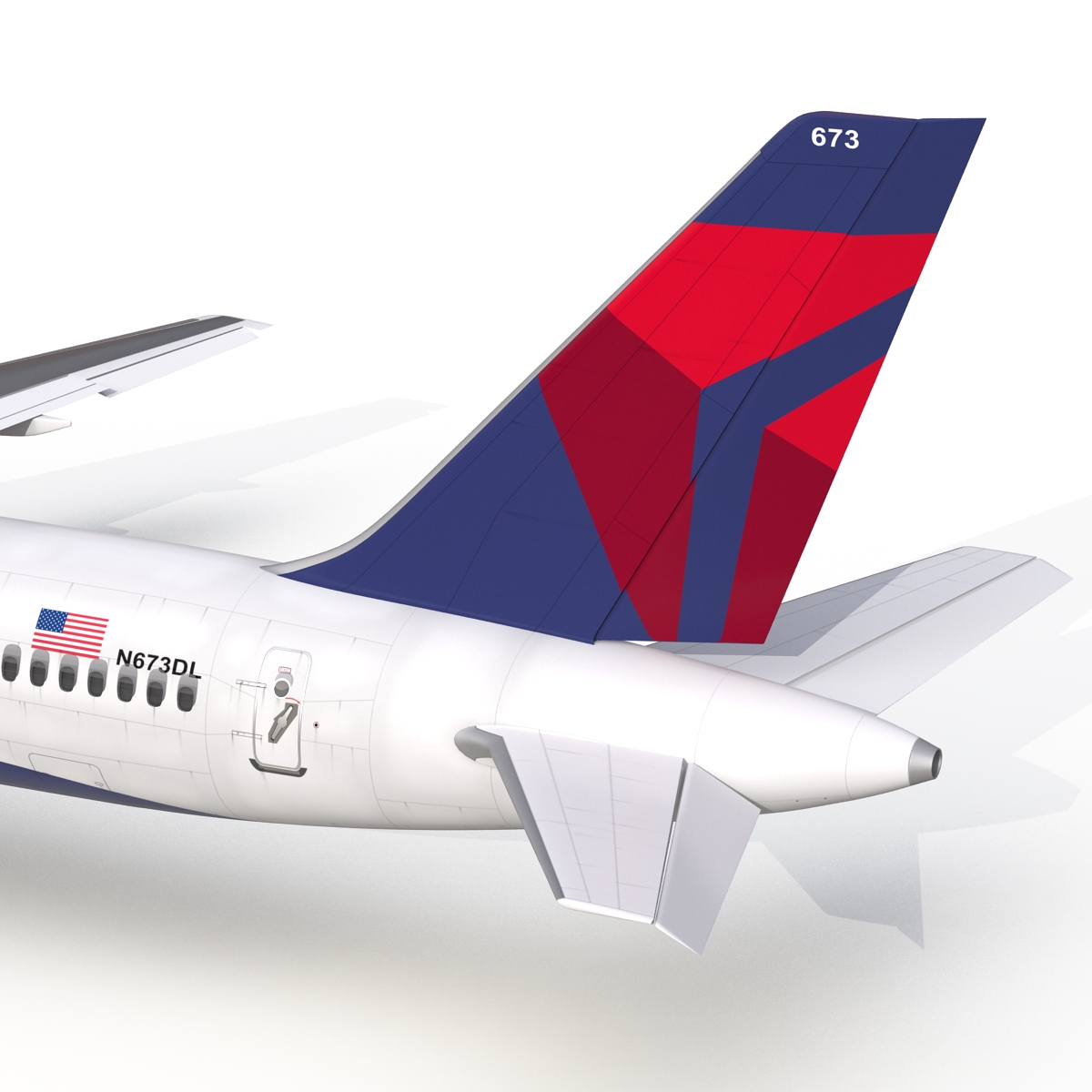 3D model Boeing 757 300 Delta Air Lines