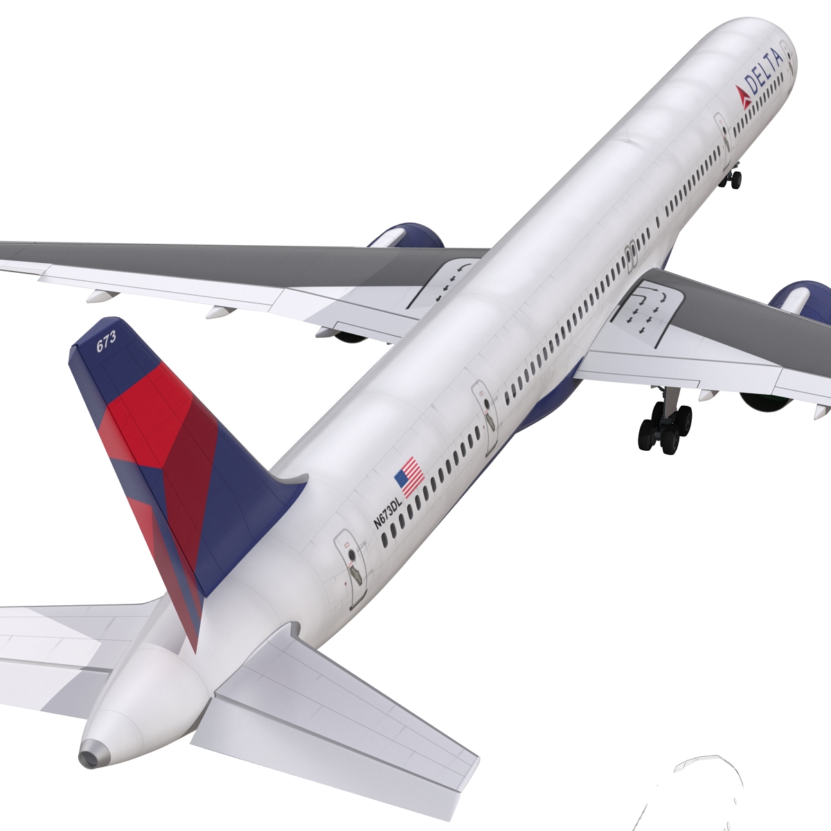 3D model Boeing 757 300 Delta Air Lines