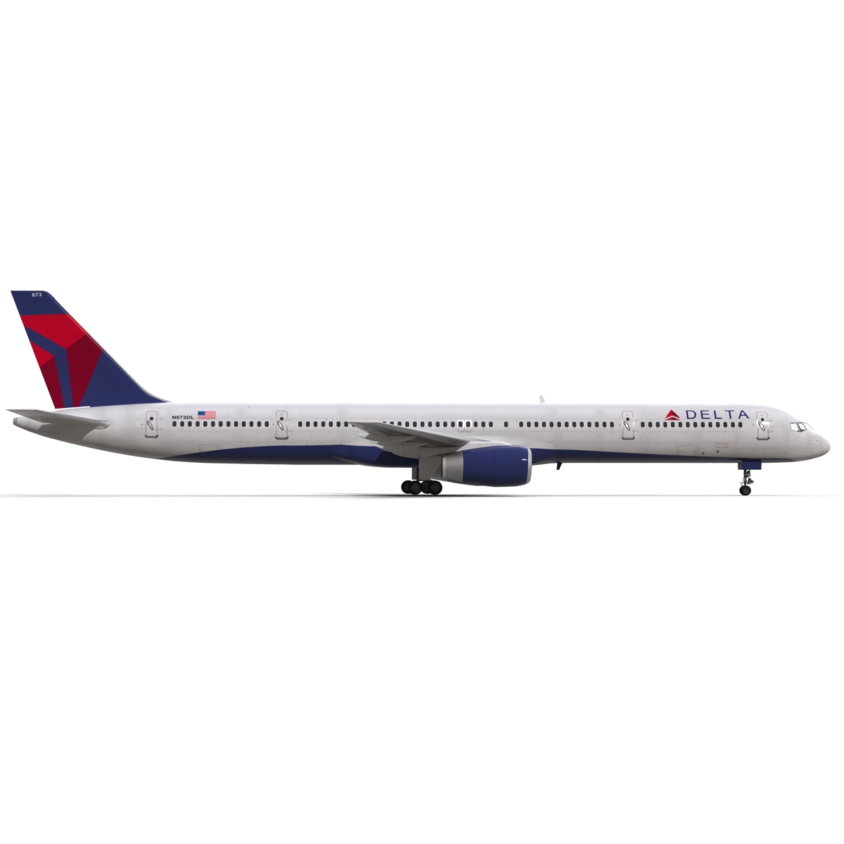 3D model Boeing 757 300 Delta Air Lines