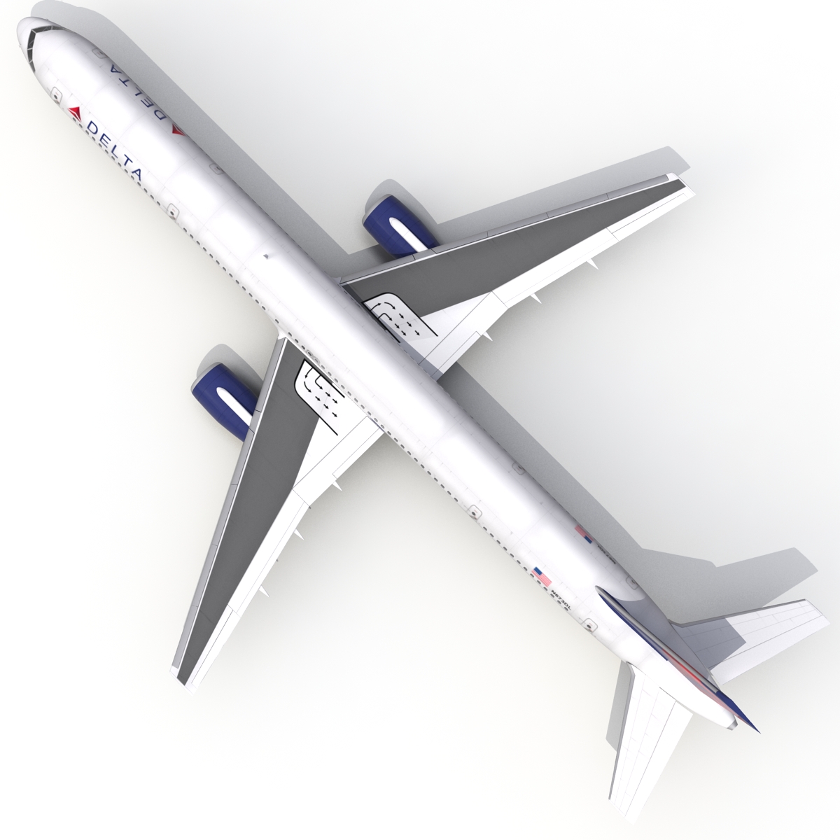 3D model Boeing 757 300 Delta Air Lines