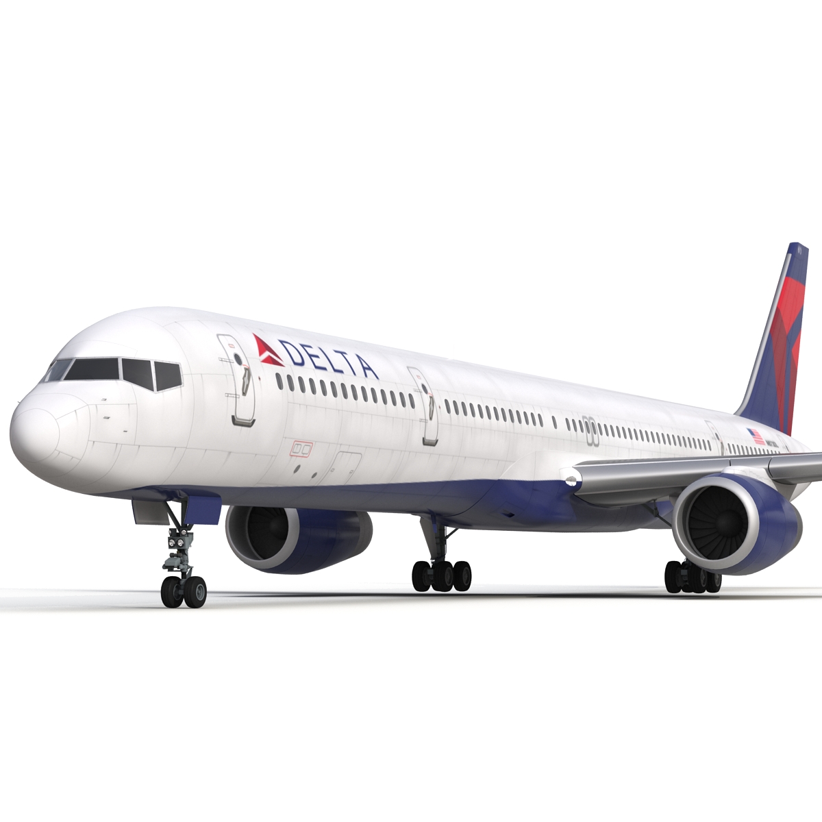 3D model Boeing 757 300 Delta Air Lines