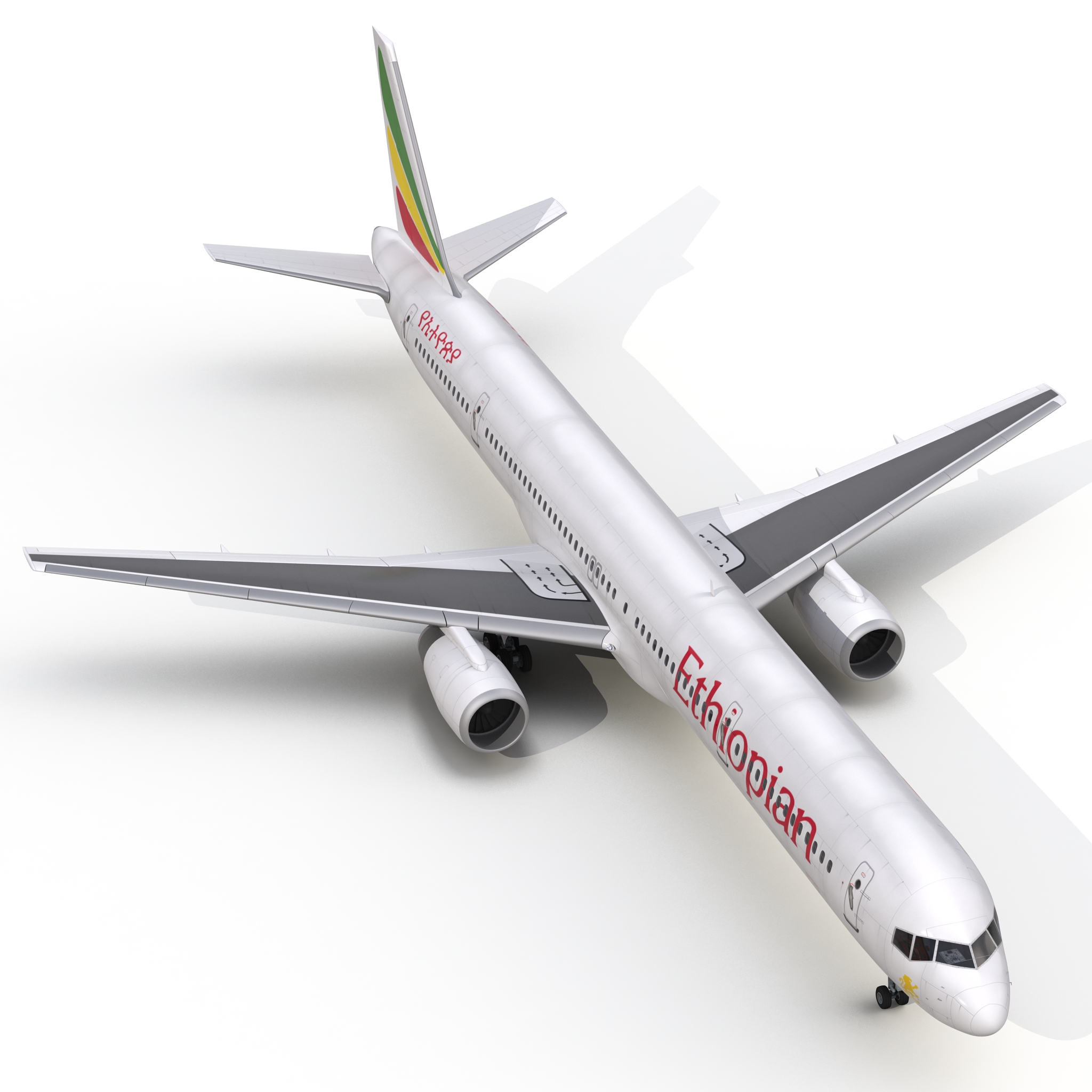 3D Boeing 757 300 Ethiopian Airlines model