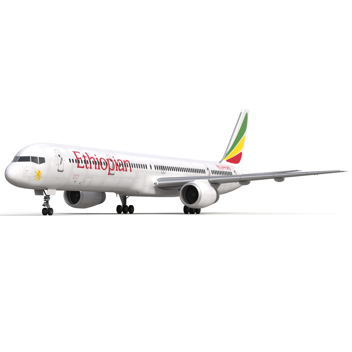 3D Boeing 757 300 Ethiopian Airlines model