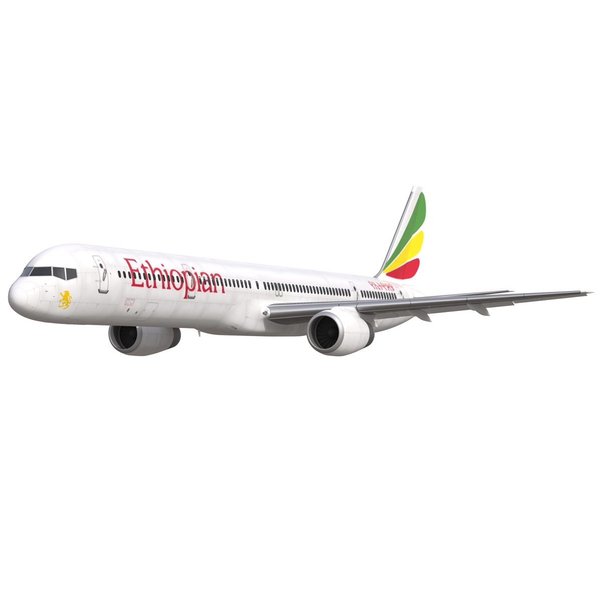 3D Boeing 757 300 Ethiopian Airlines model