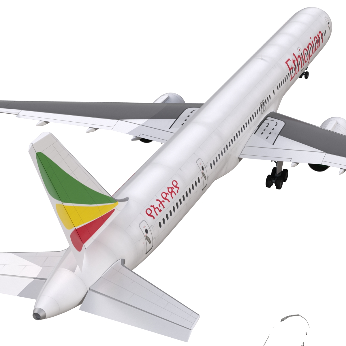 3D Boeing 757 300 Ethiopian Airlines model